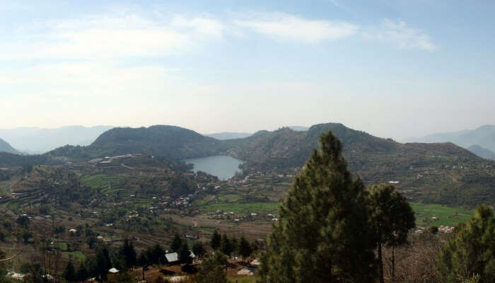 wide view of the valley with lush greenery