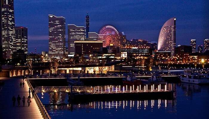 city view at night