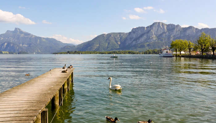 alpine lake Mondsee