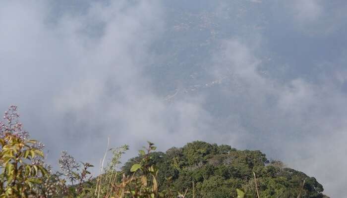 view from hill in haflong