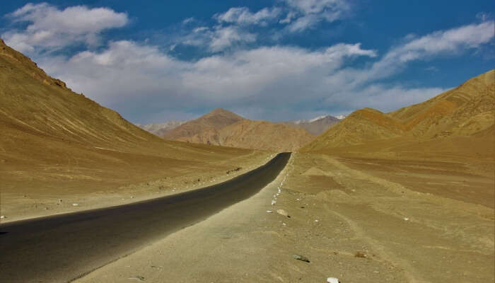 road leading to the mountains