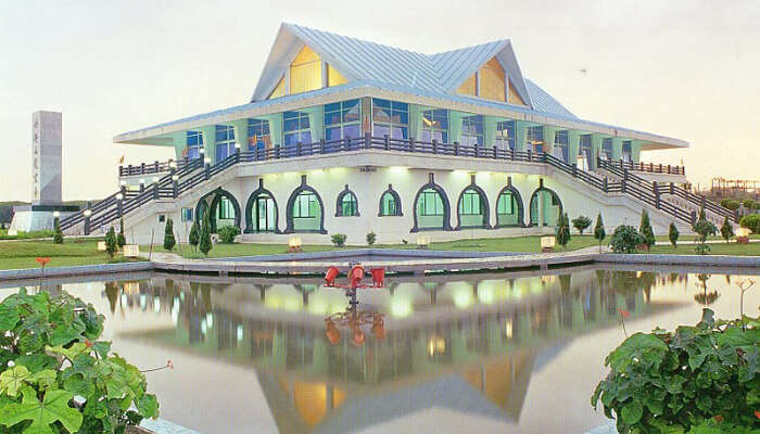 A Buddhist Temple View From Outside 