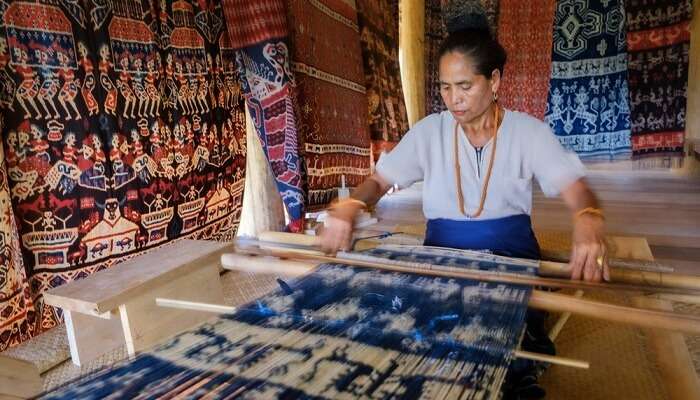 The tradition of ikat weaving in Nusa Tenggara, Bali