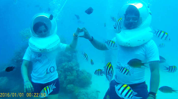 Underwater Sea Walking In Andaman Island