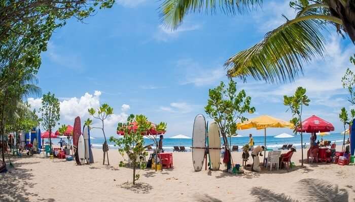 Surfboards on Kuta beach