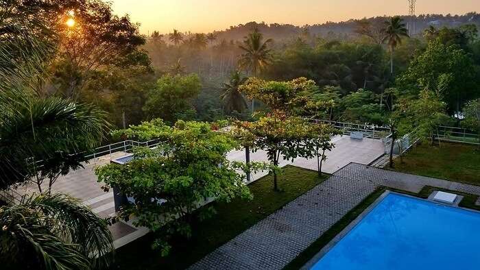 View from the rooftop pool at Mekosha Retreat