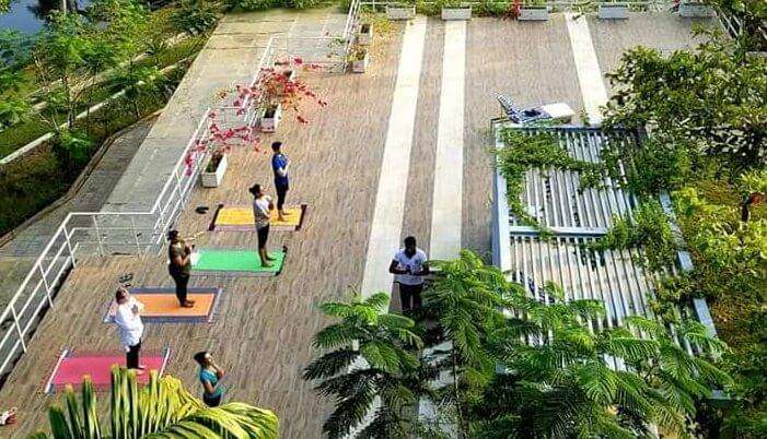 Guests indulging in yoga at Mekosha Retreat