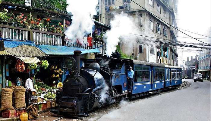 Darjeeling Train Fruitshop- Darjeeling In August