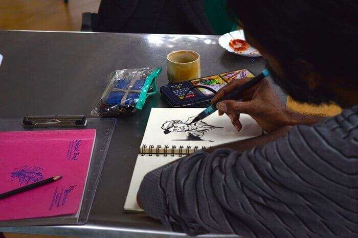 The pencil jamming sessions in Delhi engage art lovers from all sections