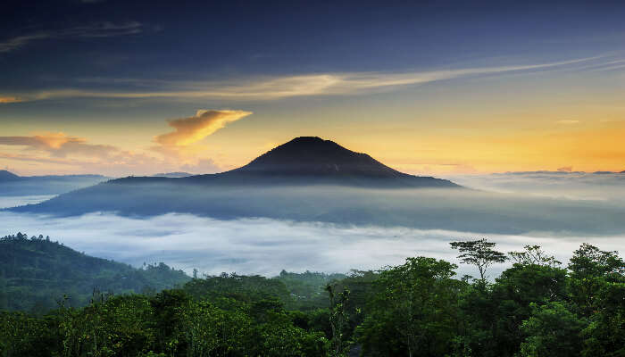 Dramatic views of Mount Batur