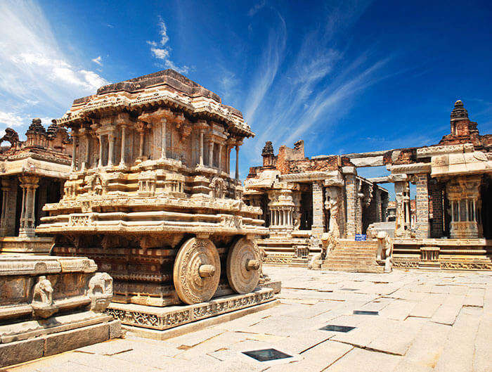 dwell in the rich architecture of the temples at hampi at no cost at all