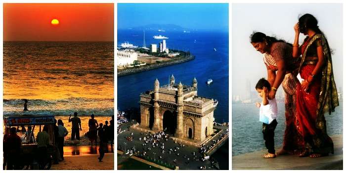 Gateway of India, Marine Drive, and Juhu chaupati in Mumbai