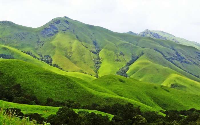 Kudremukh hill station, panoramic view point overlooking the Arabian Sea