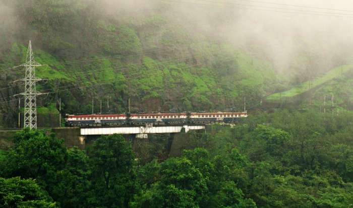Train journey in Karjat