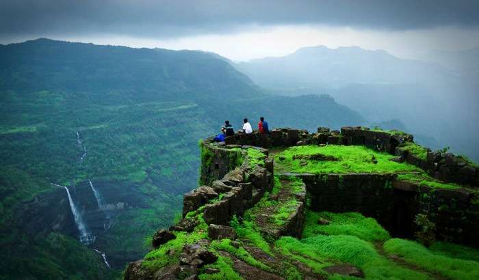 View from Rajmachi Fort in Lonavala