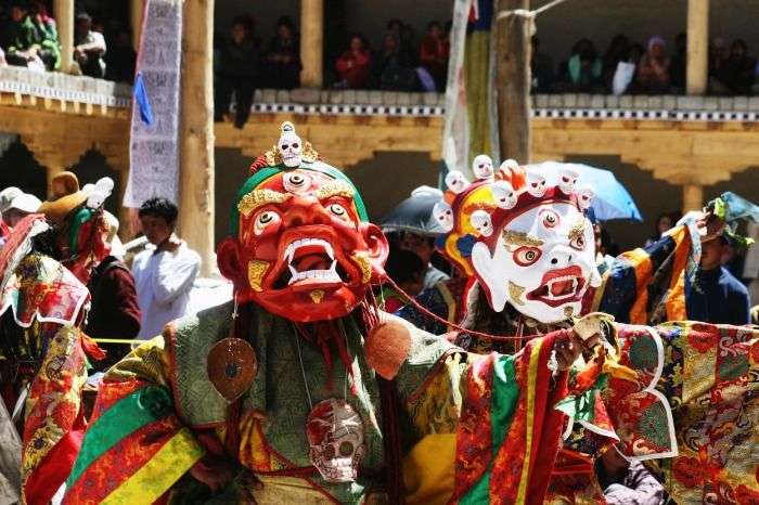 Chhams performed by Llamas during the Hemis festival in Ladakh