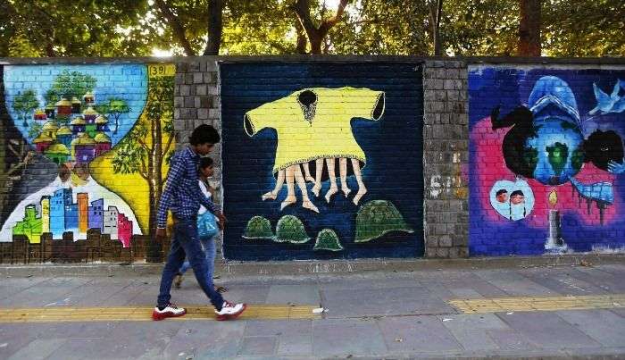 Graffiti Wall in North Campus of Delhi University