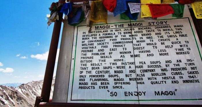 History of maggi at Khardung La Pass in Ladakh