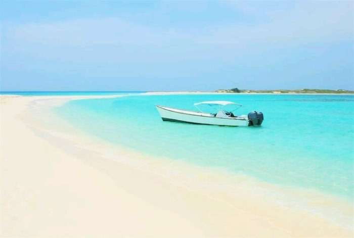 The clean waters of Los Roques