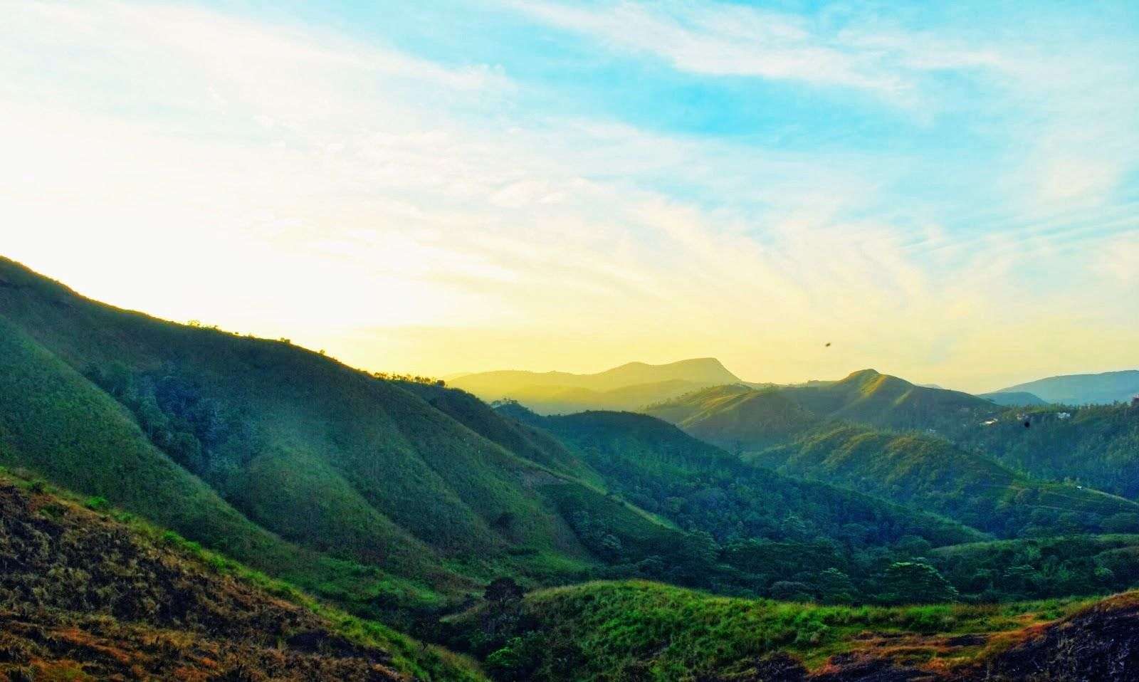 A beautiful sunrise in Vagamon