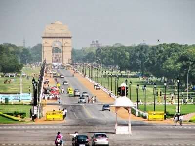 A stunning view of India gate