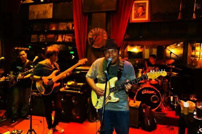A music event at Saxophone Pub in Bangkok