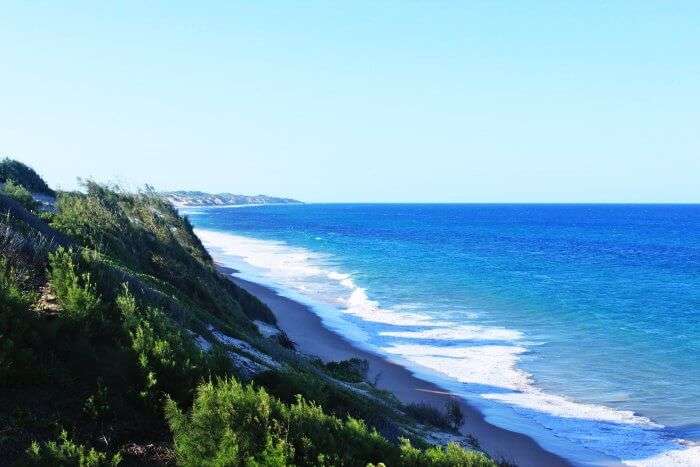 The sandy beaches of Tofo in Mozambique