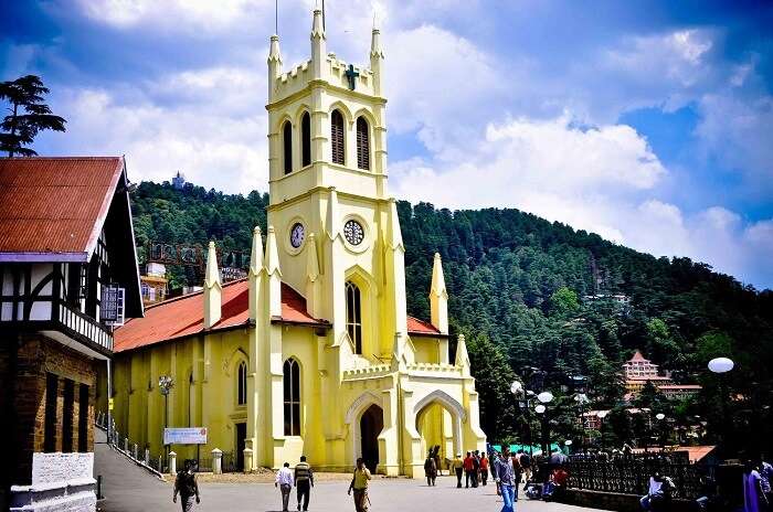 The famous christ church of Shimla is a perfect spot to enjoy a leisurely walk and witness the natural charm of the surroundings