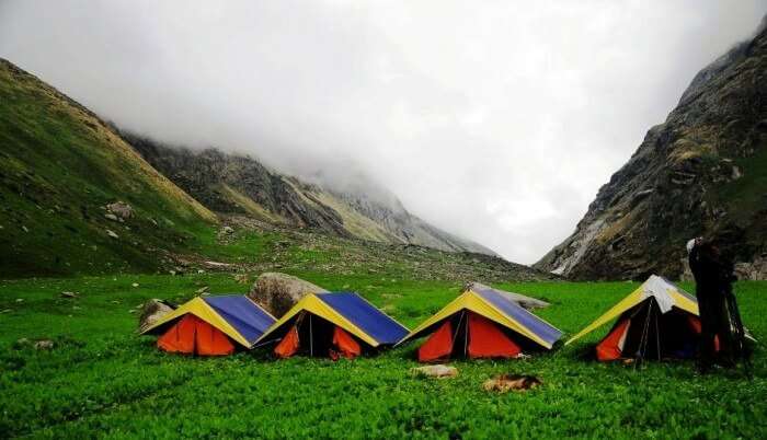 Stay in tent camp in kasol
