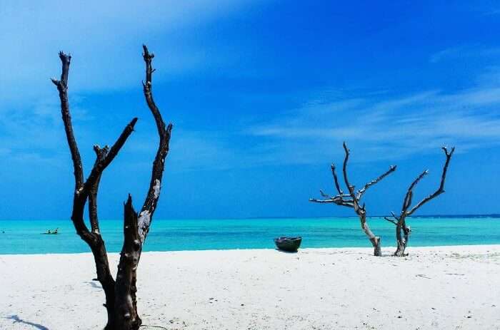 A dreamy scene of the Minicoy Island in Laccadive Islands