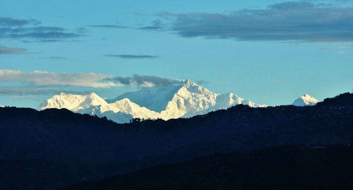 A gorgeous view of the Kanchenjunga peak
