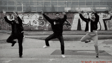 Guys dancing bhandra, gif