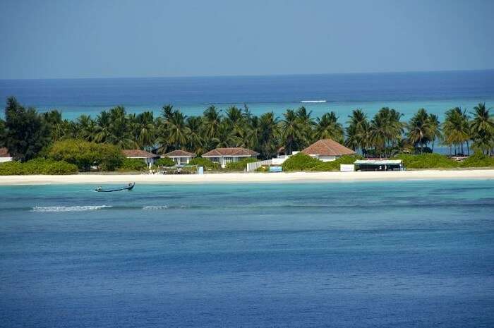 beach resort on kadmat island