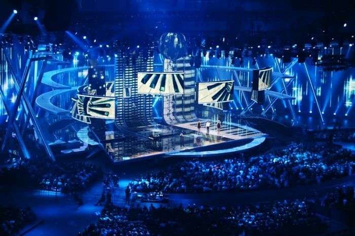 A grand event with a vast audience being conducted by an event management firm