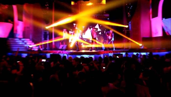 A performance at the X-Large Club in Istanbul