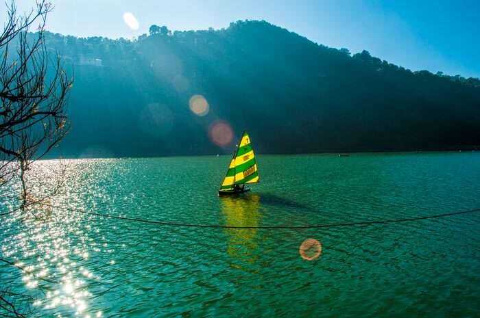 Boating at Naini lake in Nainital