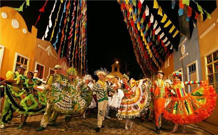 Goans dancing in merriment at the Sao Joao festival in Goa