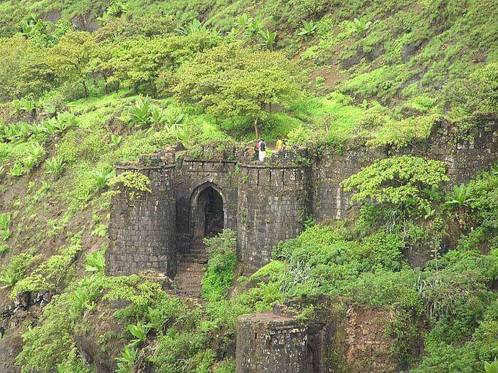 Kalyan Darwaja of the magnificent Sinhagad fortress