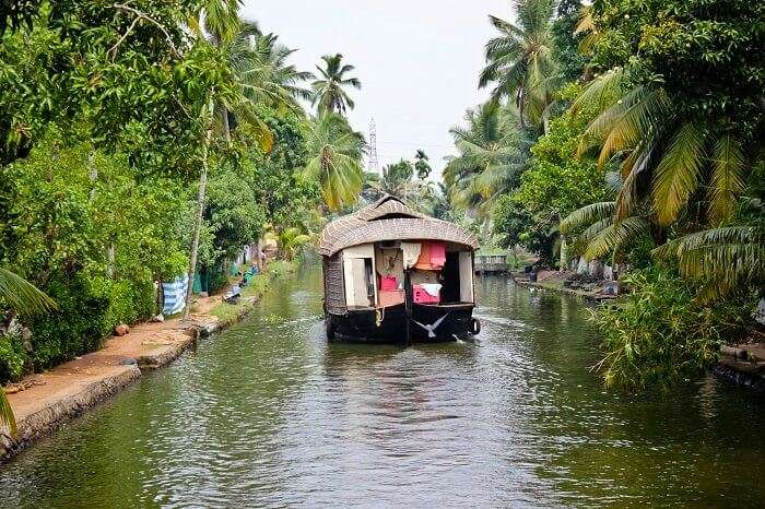 The backwaters of Alleppey in India