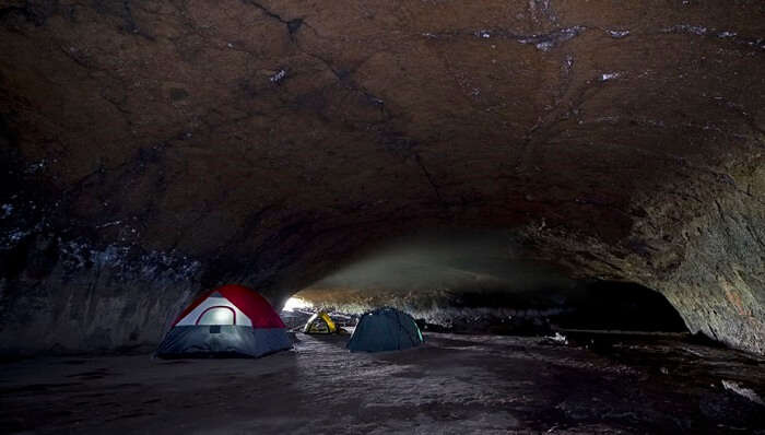 Camping in the caves of Oregon