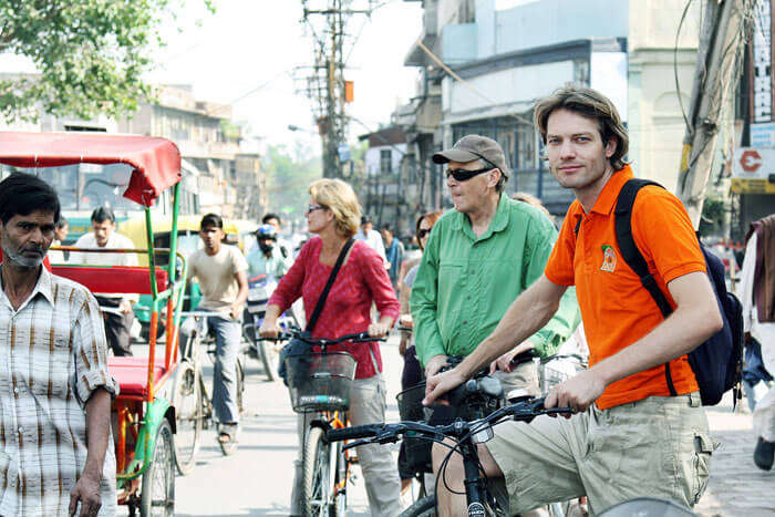 Some of the foreigners indulging in cycling tours – A fun activity to do in Mumbai