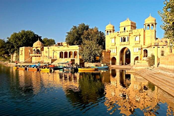 Boating in pristine waters of Gadi sagar lake is always a memory for life