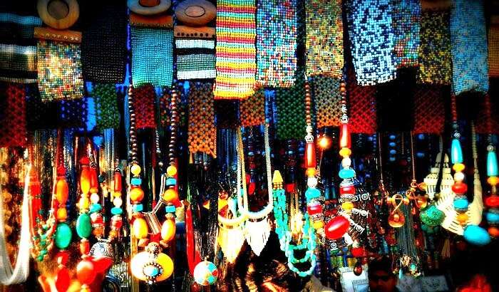 Ethnic trinkets for sale at Sonaron Ka Baas