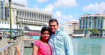 Harshvardhan on his honeymoon in Mauritius