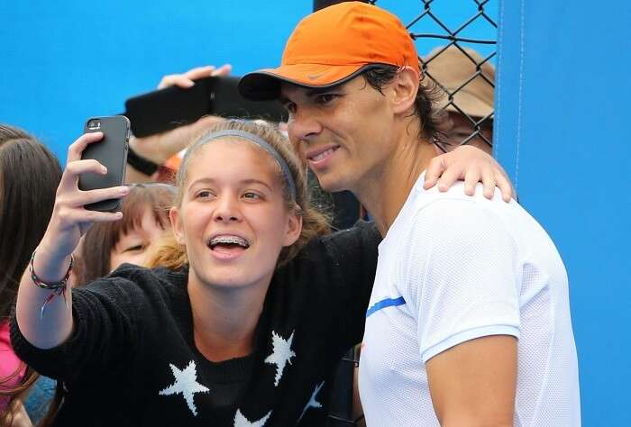 Players and fans are discouraged to click selfies near the court