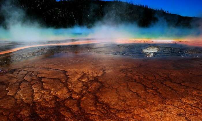 The scary looking Grand Prismatic Spring