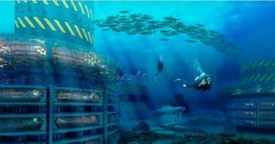 A planned underwater hotel and city