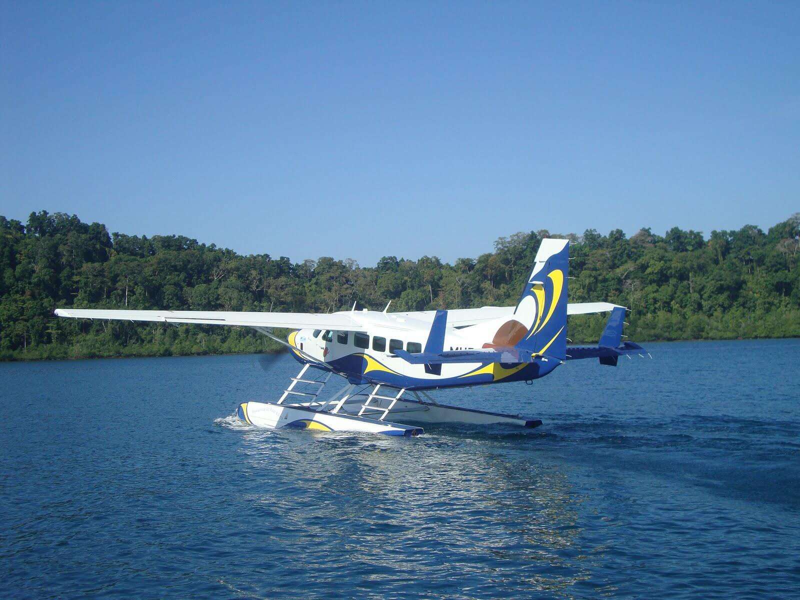 The sea plane run by Jal Hans in Andaman
