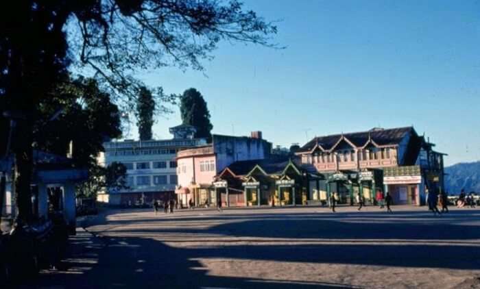 A view of Chowrasta or The Mall at Darjeeling