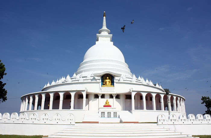 Peace Pagoda in Darjeeling is a famous name among darjeeling tourist places